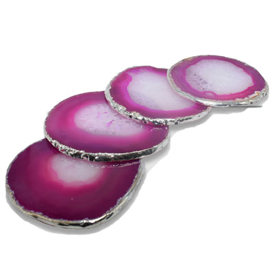 Agate 4 Piece Coaster Set