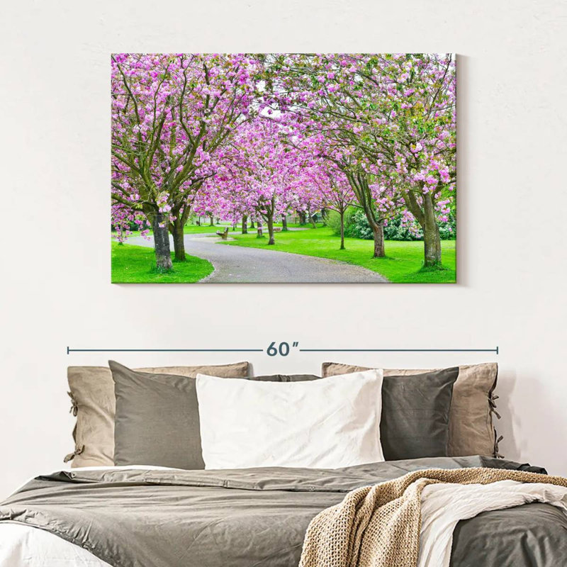 Harnek Sakura Path, 32" H x 48" W