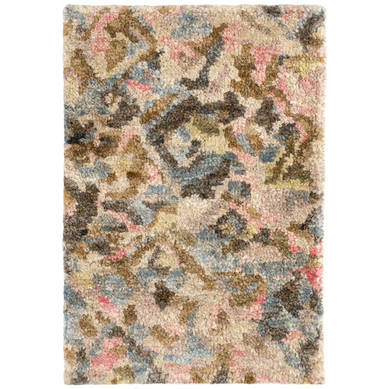 Keira Multi Hand Knotted Jute Rug, Rectangle 2' x 3'