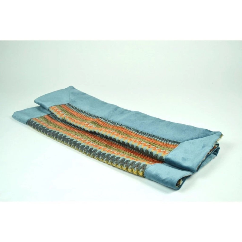 Tongouin Throw Blanket, Orange/Teal