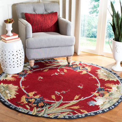 Tapis floral en laine crocheté à la main Kinchen