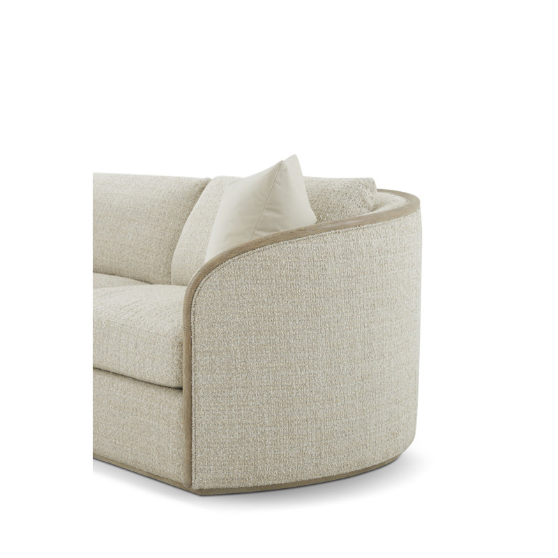Toulon Chalk Tweed Sofa, Ivory