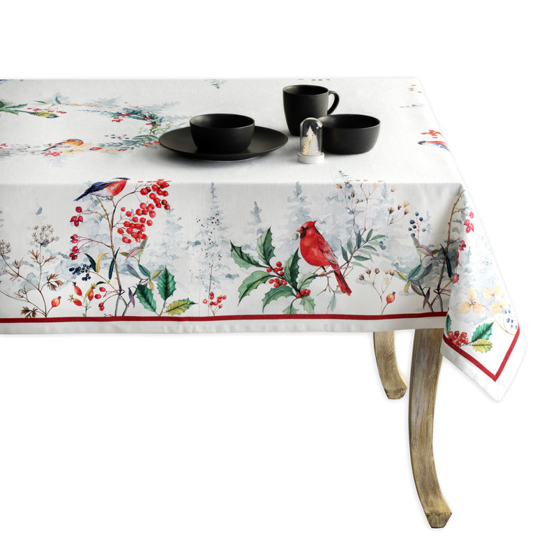Floral 100% Cotton Tablecloth, 108" x 60", Floral 3