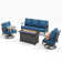 Asfand 5 - Person Patio Conversation Set with Swivel Lounge Chairs & Firepit Table