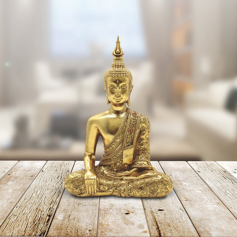 Figurine Bouddha en terre 8 po