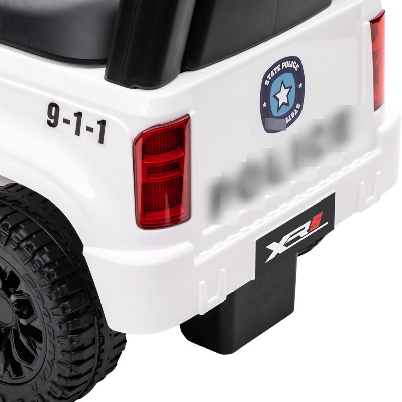 Camion avec système de sonorisation et klaxon, coulissant, espace de rangement pour les petits objets, coffre-fort de 18 à 60 mois, conception de travail à poussoir blanc, Stuff, mois 5 ans