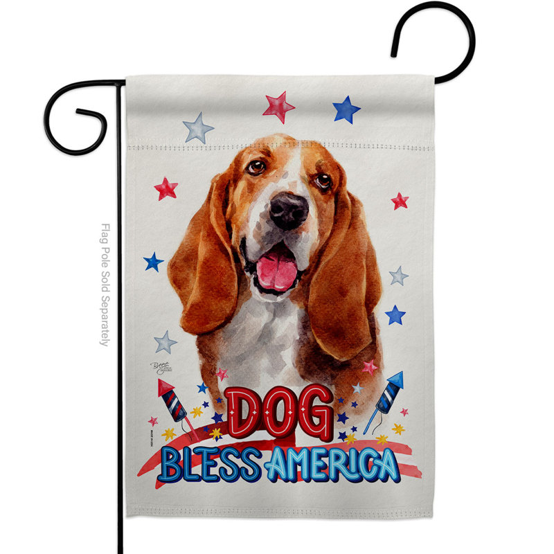 Drapeau de jardin en polyester 2 côtés 18,5 x 13 po