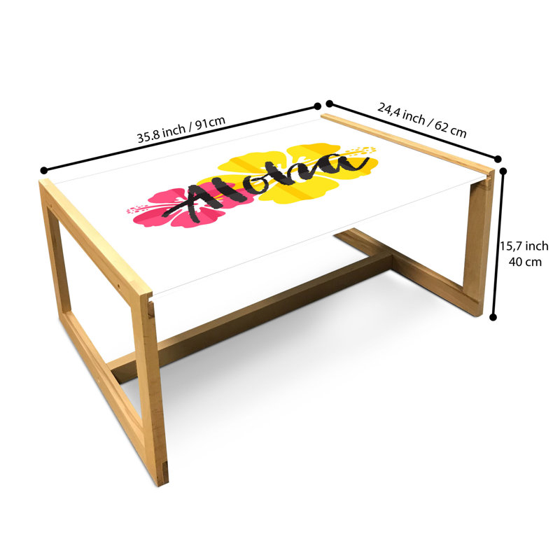Irtautas Sled Coffee Table, 90cm H x 62cm W x 40cm D