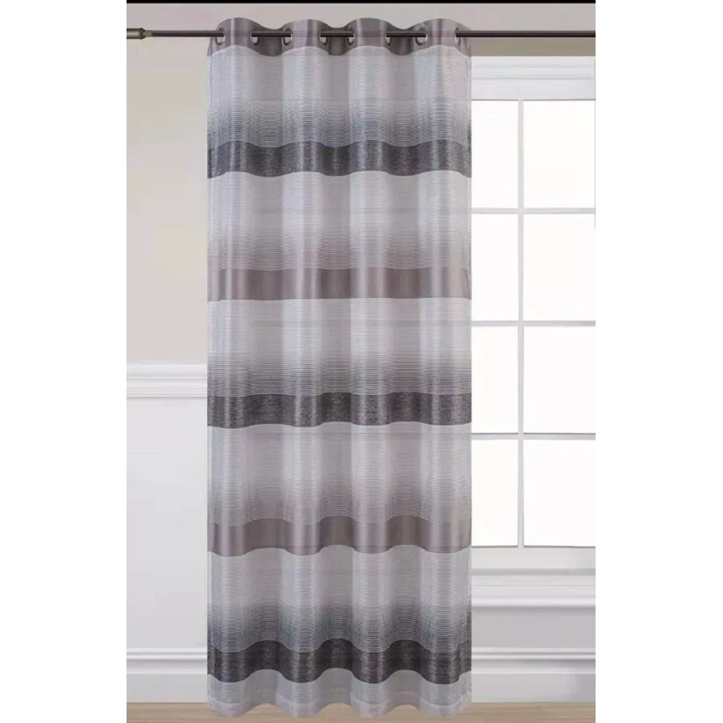 Moscow Voile Panel 55, Gray, 55cm Width x 48cm Drop
