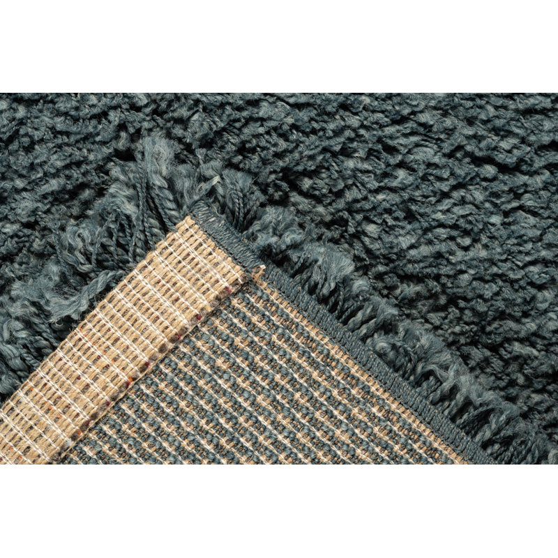Solid Colour Area Rug, Blue, Rectangle 80 cm x 150 cm