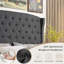 Upholstered Wingback Platform Bed, Bed Frame with Nailhead Trimmed Wingback and Button-Tufted-114285950-114374765