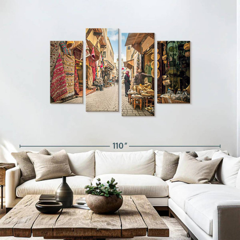 Moroccan Fez Market, 48" H x 75" W