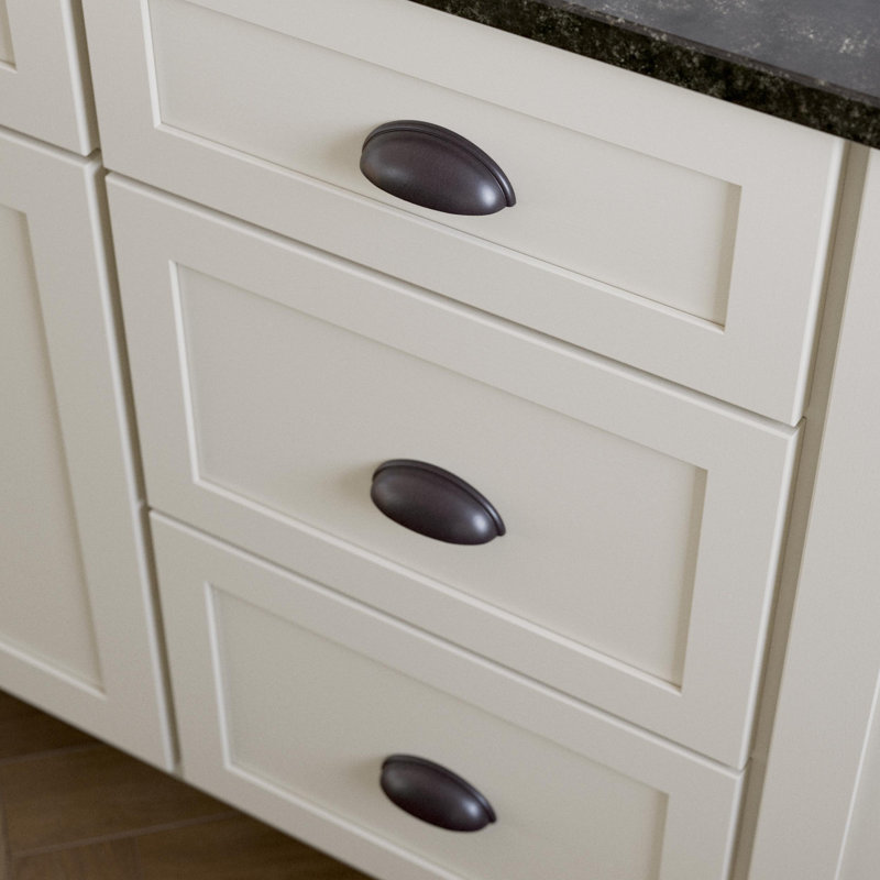3'' Deep Bronze Cup Pull Set with Mounting Hardware