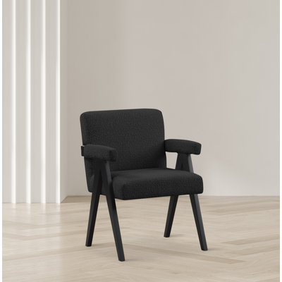 Lilabeth 24.5" W Boucle Fabric Accent Chair