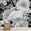 Fleur noire noire et rose-88412582