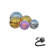 In stock! Mirror ball sets in different sizes, durable floating balls in a variety of colors, perfect for disco parties