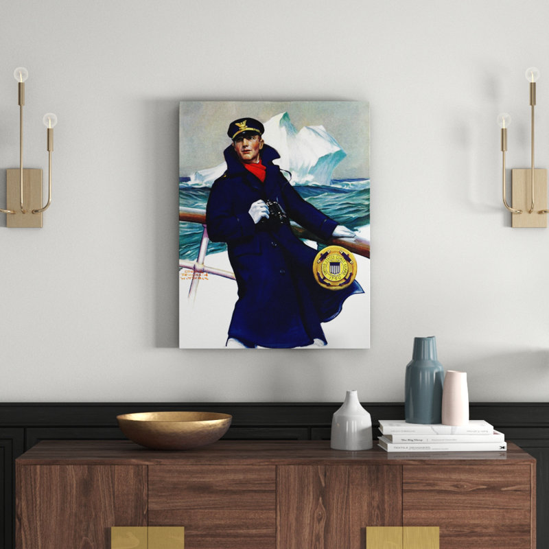 The Captain - Wrapped Canvas Print, 79cm H x 61cm W x 3.81cm D
