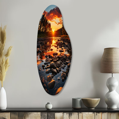 Hafid - Kentucky Curved Shape Asymmetric Metal Wall Art