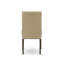 L'ensemble 5 pièces de table et chaises de cuisine comprend une table de salle à manger ronde avec piédestal et 4 chaises de salle à manger Parson en tissu brun, cappuccino-1847808058-1799340576-1799340577
