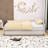 Upholstered Daybed with Twin Trundle and Built-in USB Ports-611600152