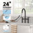 2-Handle Bridge Kitchen Faucet with Pull-Down Sprayer-112473680