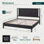 Base de lit avec tête de lit Vivian DELUXE - bois d'acacia-752107301-775379058