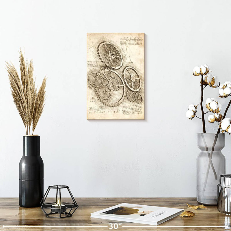 Laelle Cogs And Gears, 12" H x 8" W
