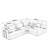 Boneless L Shape Modular Sectional Sofa, Compressed Sectional Sofa Modern Minimalist Style Corduroy Couch,Unfold Into A Bed, Bedroom, Comfy Compressed Sofa Couch Space-Efficient Design-7151129