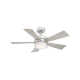 Wynd 5 - Blade Outdoor /Indoor Smart Ceiling Fan with Remote Control and LED Light Kit Included, Works With Alexa and iOS or Android App