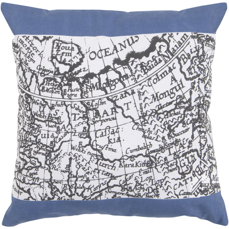 Cotton Throw Pillow, 22", Polyester