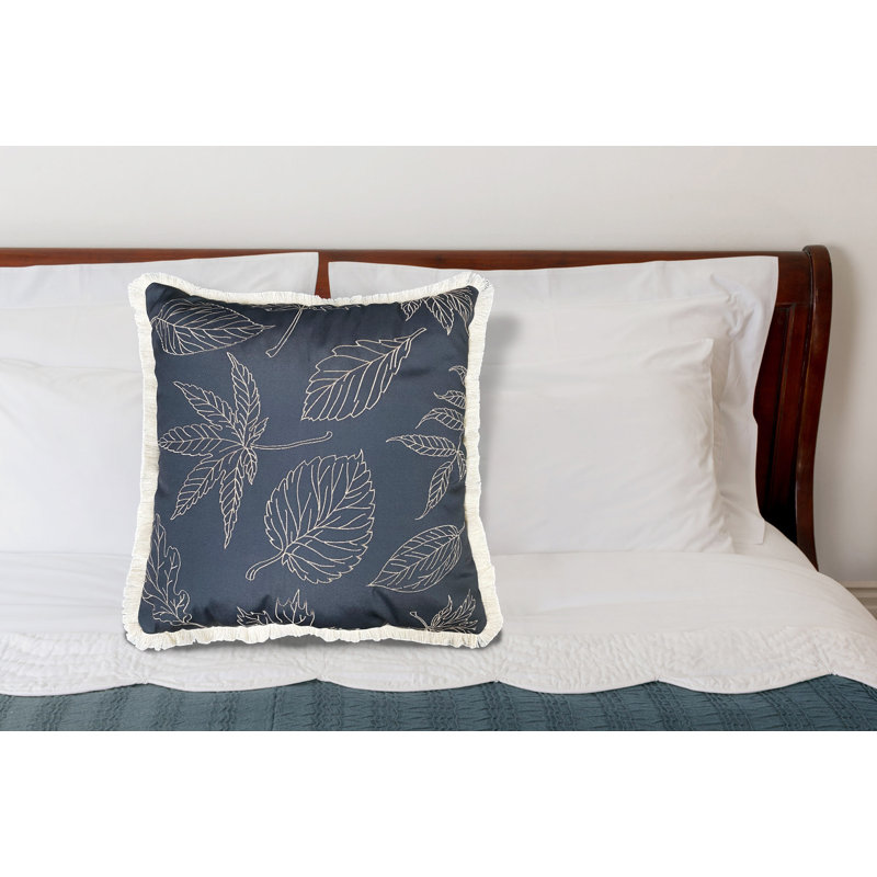 Fringed Outdoor Throw Pillow