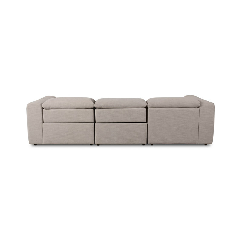 Radley 3 - Piece Upholstered Sectional, Right Hand Facing, Gray Polyester Blend