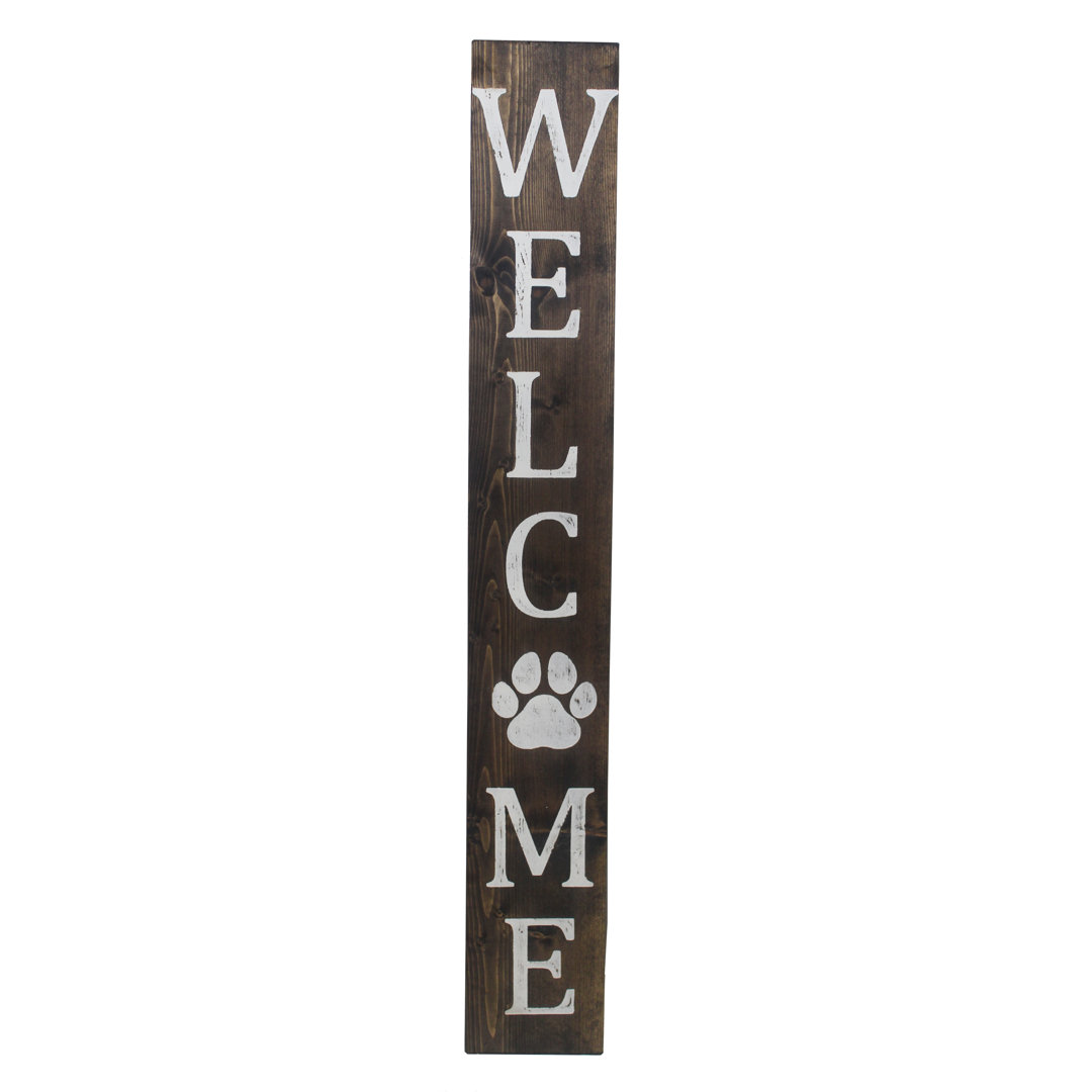 Coaldale Paw Print Welcome Sign Gracie Oaks
