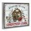 Art mural sur toile Welcome Christmas Cabin par Creatif Belle
