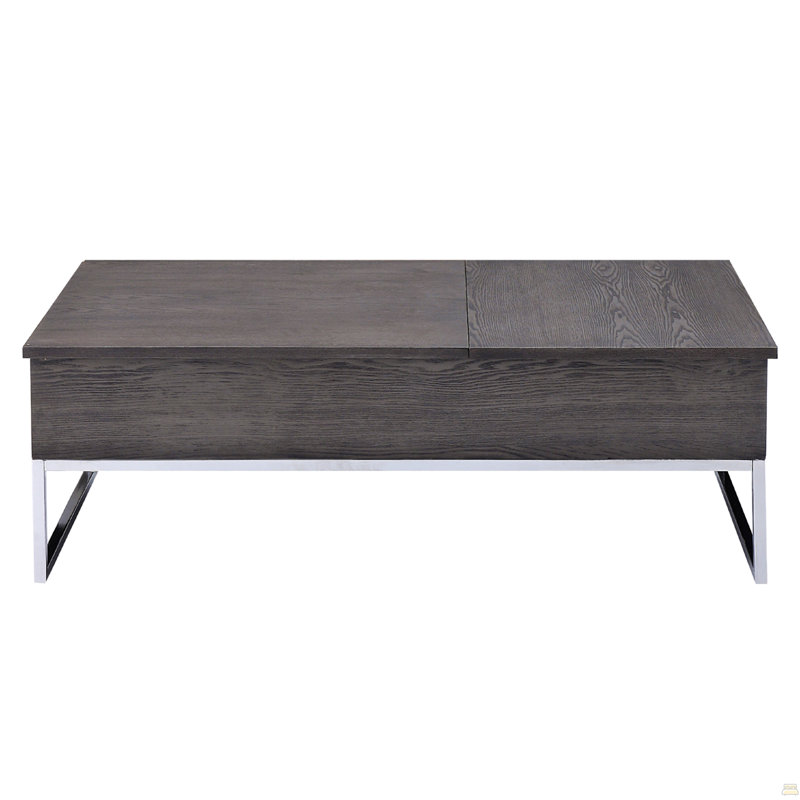 Table basse rectangulaire avec plateau relevable