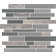 Smoky Alps Porcelain/Glass Linear Mosaic Wall Tile