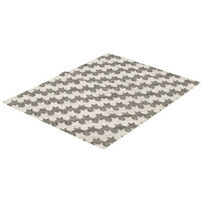 Jenely Cowhide Patchwork Indoor Rug