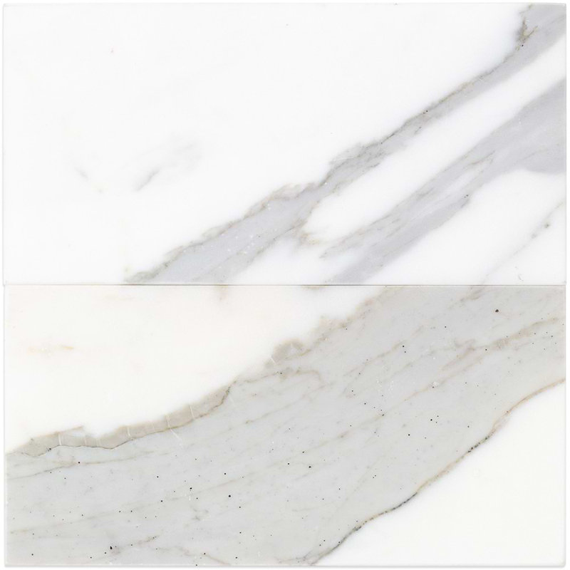 Calacatta 4x8 Polished Marble Subway Tile