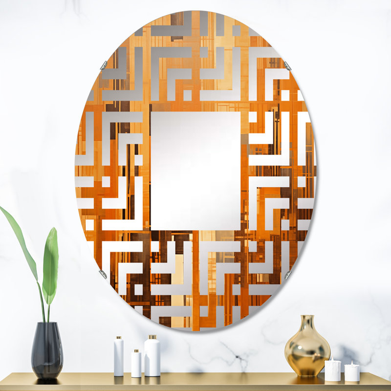 Miroir d'appoint Caramel Colonnes Skycrapers Dream, 35,4 po x 23,6 po
