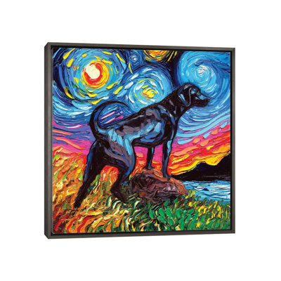 " Black Labrador Night II " by Aja Trier
