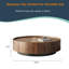 Drum Coffee Table with Storage-814923588