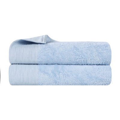 Rayon From Bamboo Cotton Blend Eco-Friendly Hypoallergenic Soft Solid Towel Set