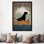 «black dog canoë co. i’affiche rétro sur toile tendue