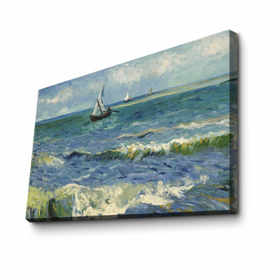 Vincent van Gogh Decorative Canvas Painting, 17.7 x 27.6 Inches | 100% Canvas, 100% Wooden Frame (Thickness: 1.1 Inches) | Stunning Art Piece for Home Decor, Perfect for Living Room & Office Spaces