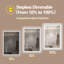 Miroir de salle de bain intelligent 28 po x 36 po: long - Appuyez pour régler la luminosité, court pour la température de couleur, brouillard avec arrêt automatique de 1 heure, compatibilité avec interrupteur mural, verre trempé de 5 mm et fiabilité-742146529