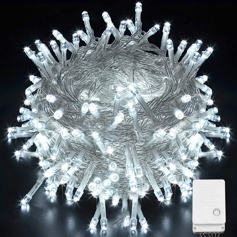 Guirlande de Noël 32,8 pi, Blanc