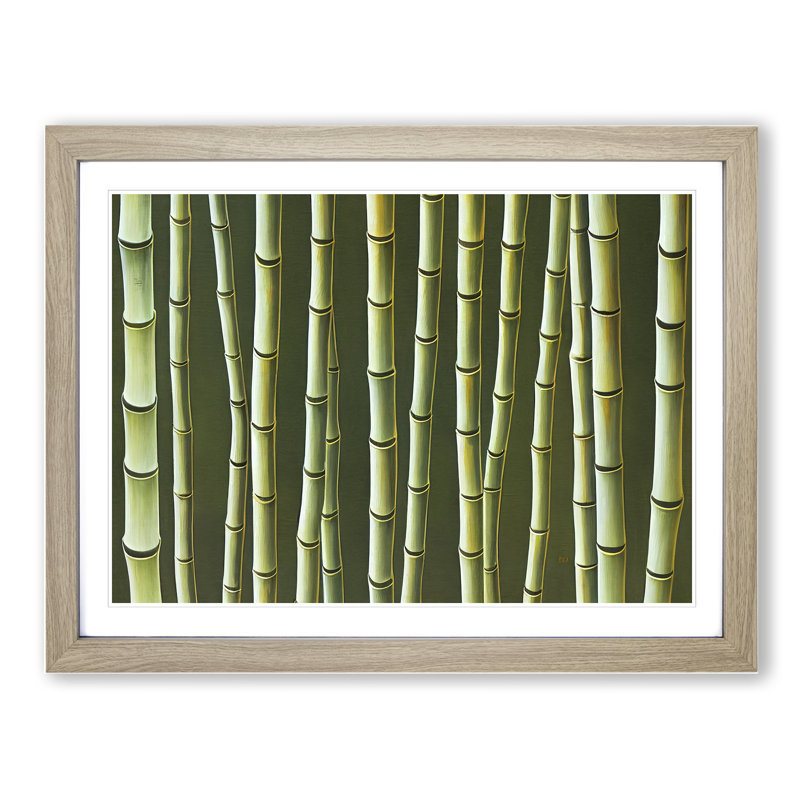 Ultimate Bamboo Forest - Framed Print, 46cm H x 64cm W x 2cm D, Oak Framed