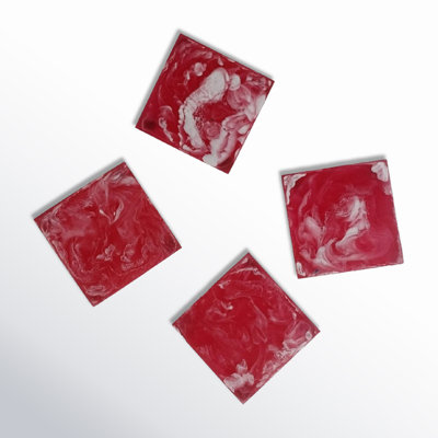 Square Resin Coaster Set