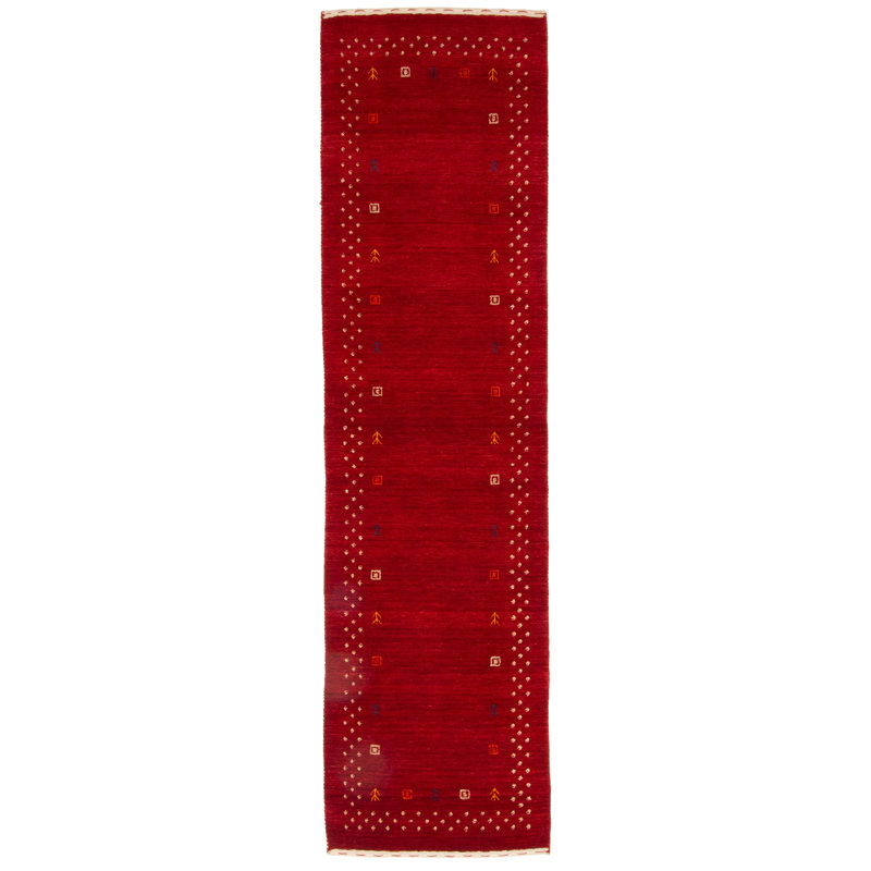 Tapis rouge Indo Gabbeh 2 pi 7 po x 9 pi 8 po