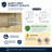 Lagoon Fluted 6 Drawer Wood Dresser with Built‑In Anti‑Tip Stability System — Wide Chest for Bedroom, Nursery or Hallway Storage Organizer
